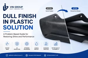 dull finish in plastic solution