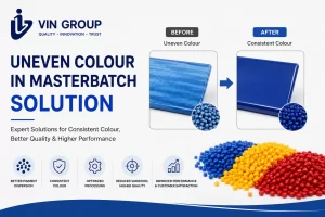 uneven colour in masterbatch solution