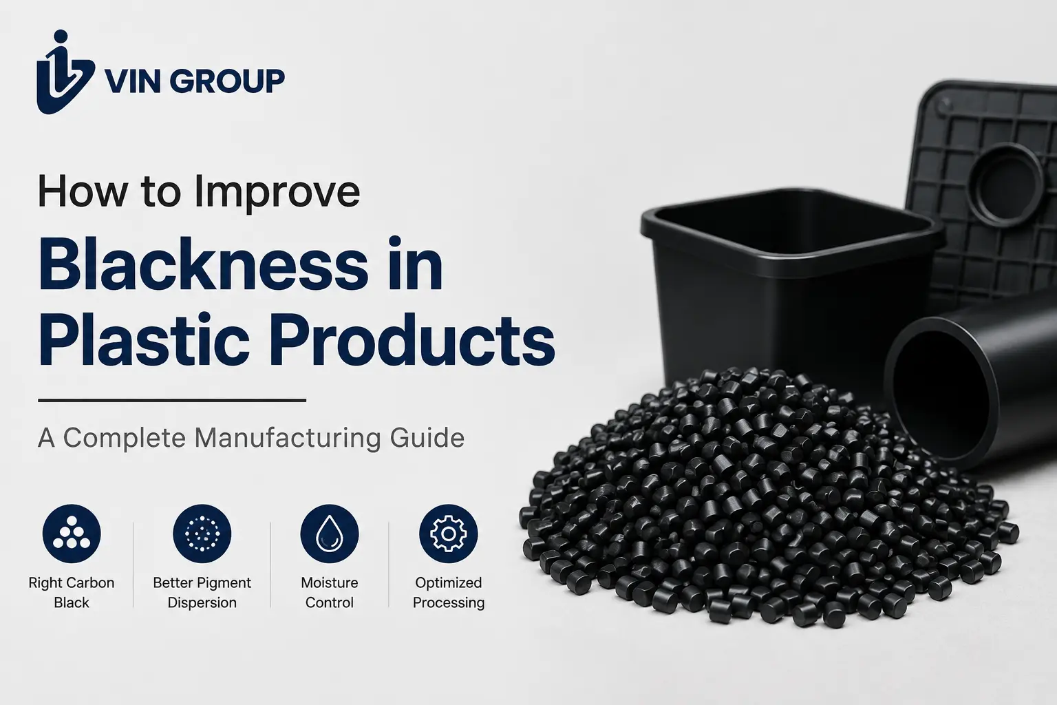 improve blackness in plastic products