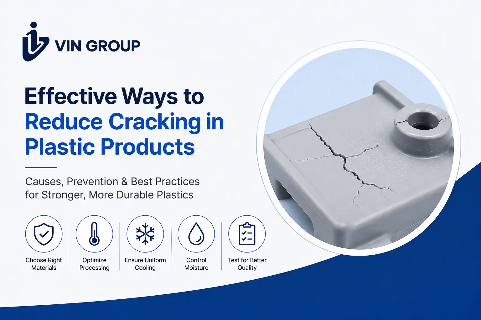 reduce cracking in plastic products