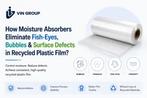 moisture absorber for recycled plastic film